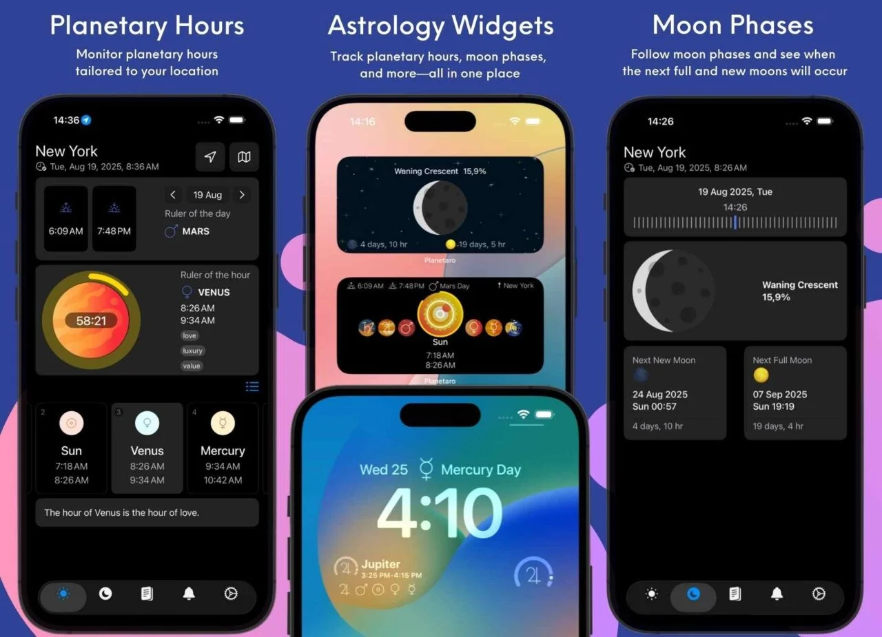 Planetaro planetary hours calculator app